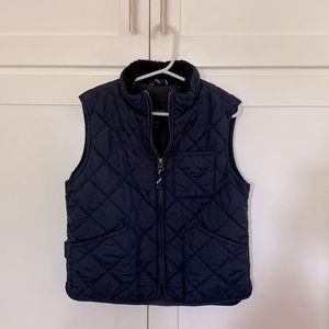Little Boys Crewcuts Quilted Vest; Navy Blue Color; In good condition.